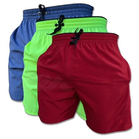Kit 3 Shorts Dry Fit Ozlo® – Elasticidade e Secagem Rápida