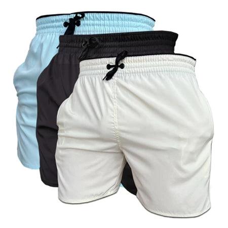Kit 3 Shorts Dry Fit Ozlo® – Elasticidade e Secagem Rápida