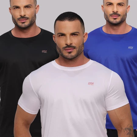 Kit 3 Camisetas Dry Fit Ozlo® – Conforto e Performance