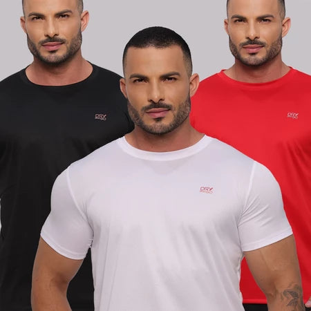 Kit 3 Camisetas Dry Fit Ozlo® – Conforto e Performance