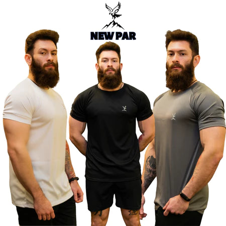 Kit 3 Camisetas Dry Fit Ozlo® – Leveza e Anti Odor