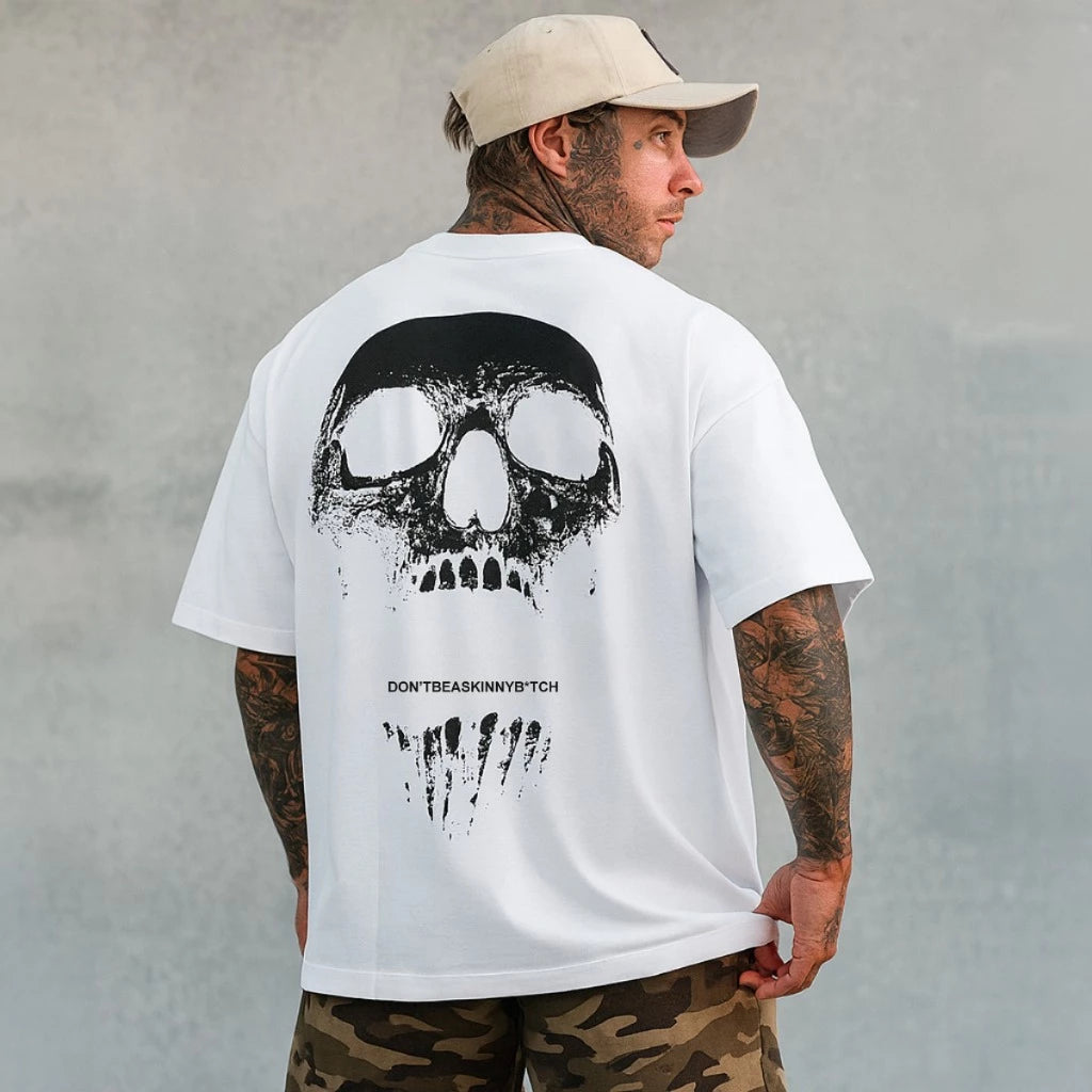 Camiseta Oversized Caveira Ozlo® – Conforto e Estilo
