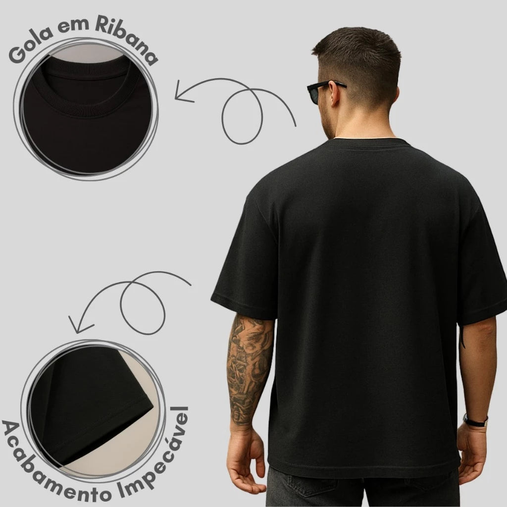 Camiseta Oversized Caveira Ozlo® – Conforto e Estilo