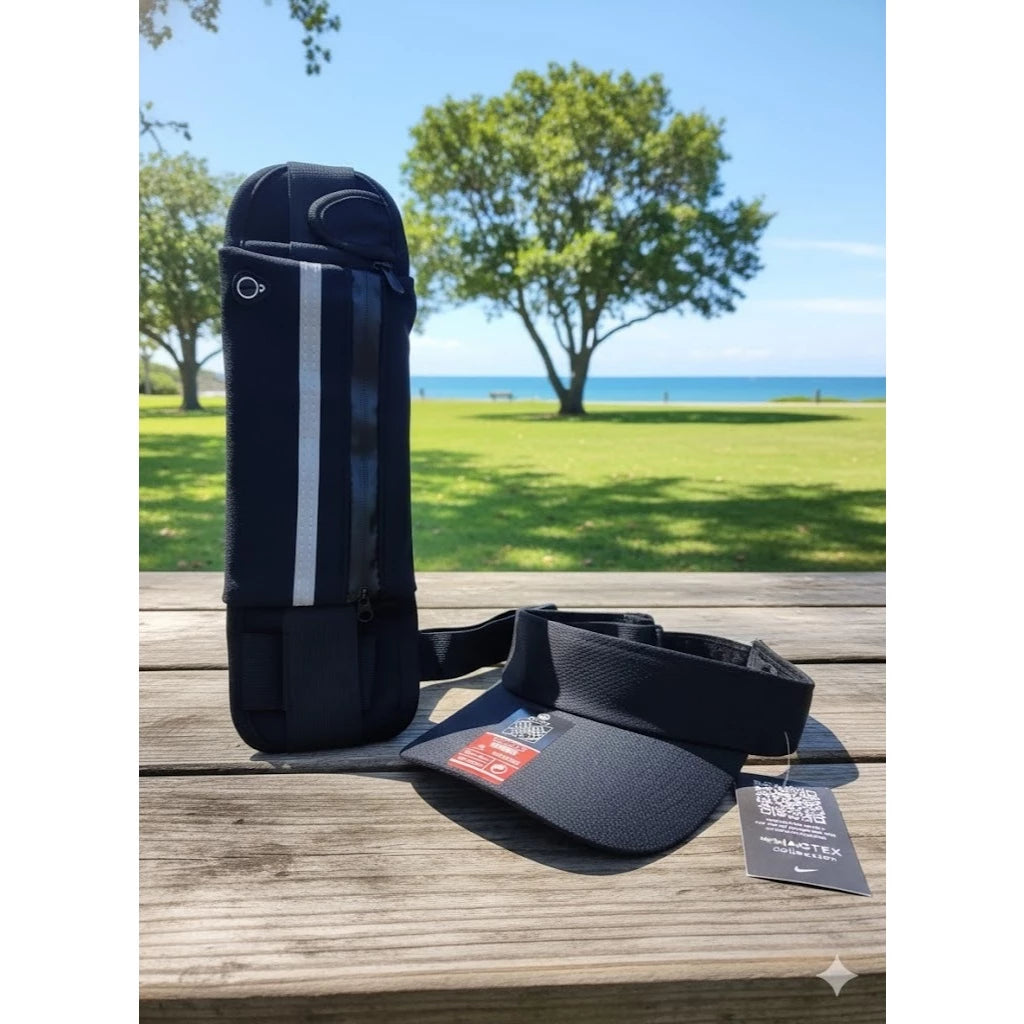 Kit Viseira e Pochete Esportiva Ozlo Feminina para Corrida
