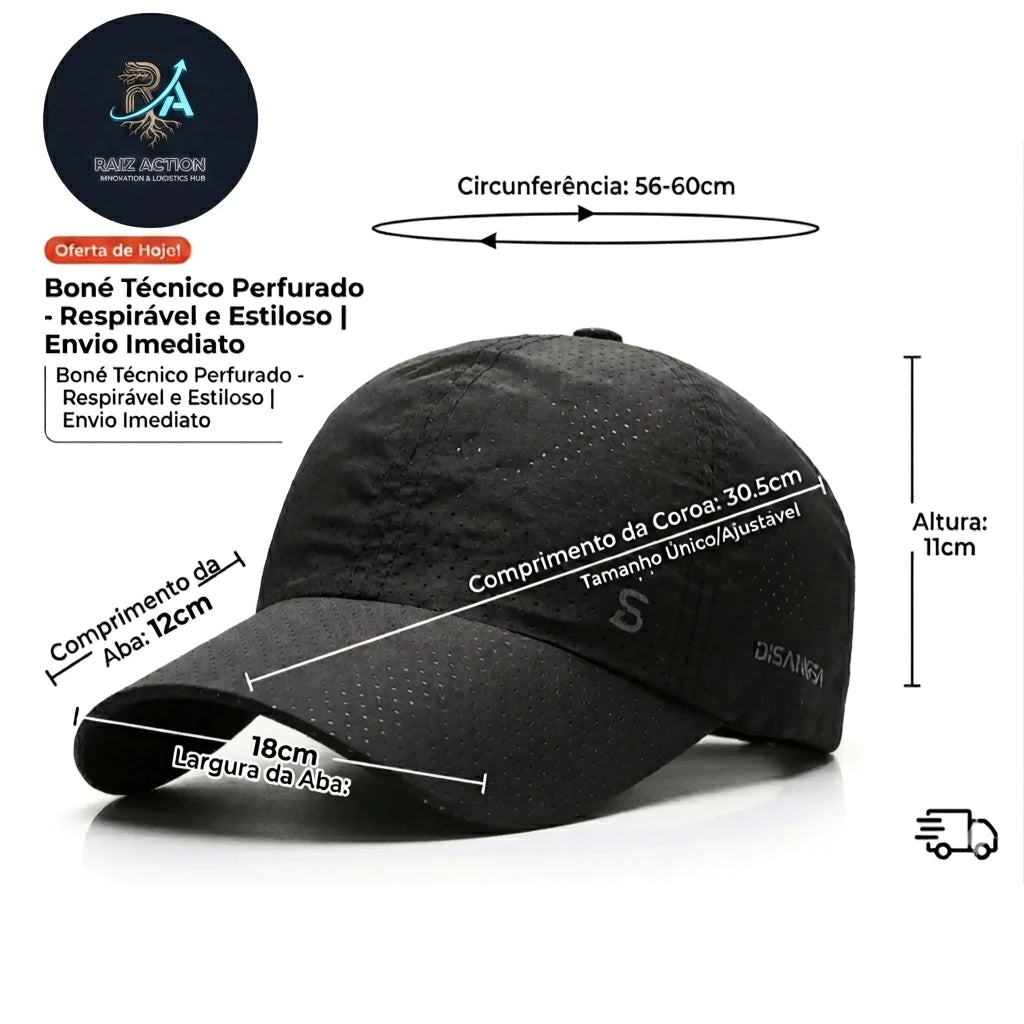 Boné Esportivo Ozlo Secagem Rápida UV para Corrida