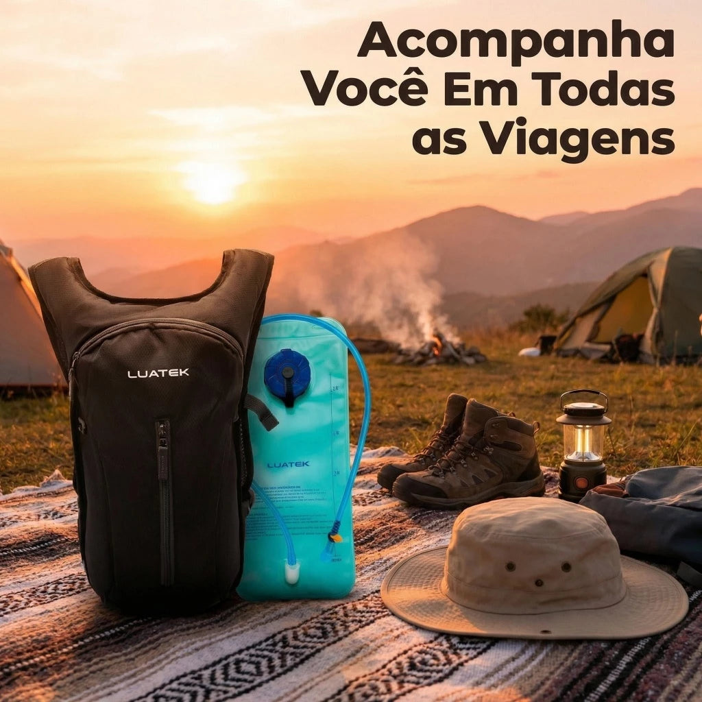 Mochila de Hidratação Ozlo 2L Impermeável para Corrida e Ciclismo