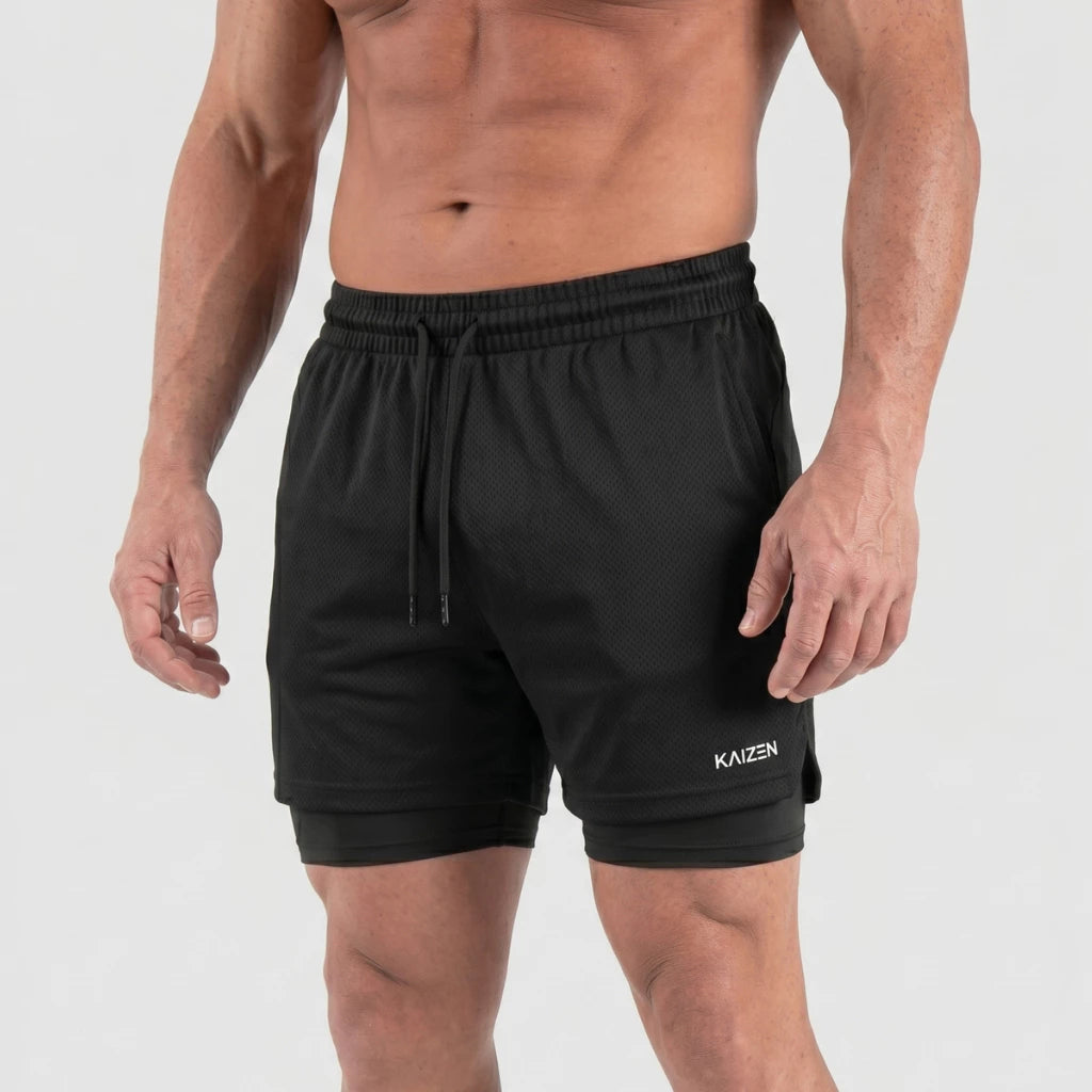 Kit 2 Shorts 2 em 1 Ozlo® – Performance e Praticidade