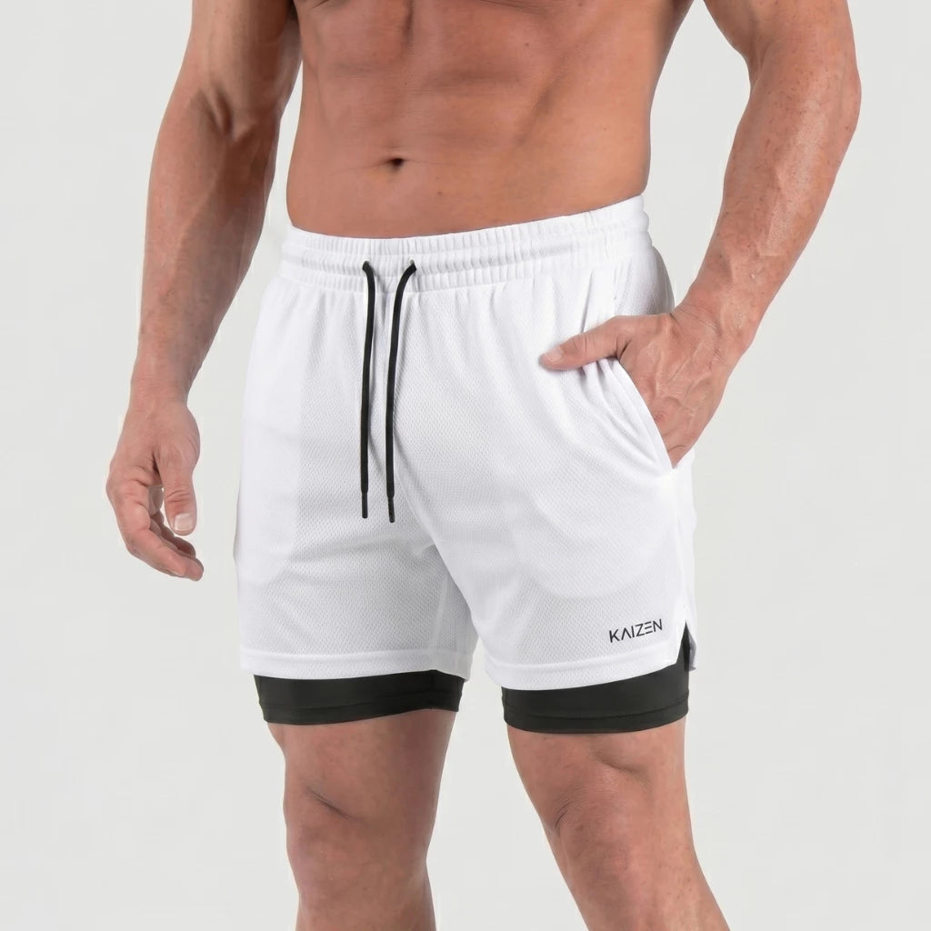 Kit 2 Shorts 2 em 1 Ozlo® – Performance e Praticidade