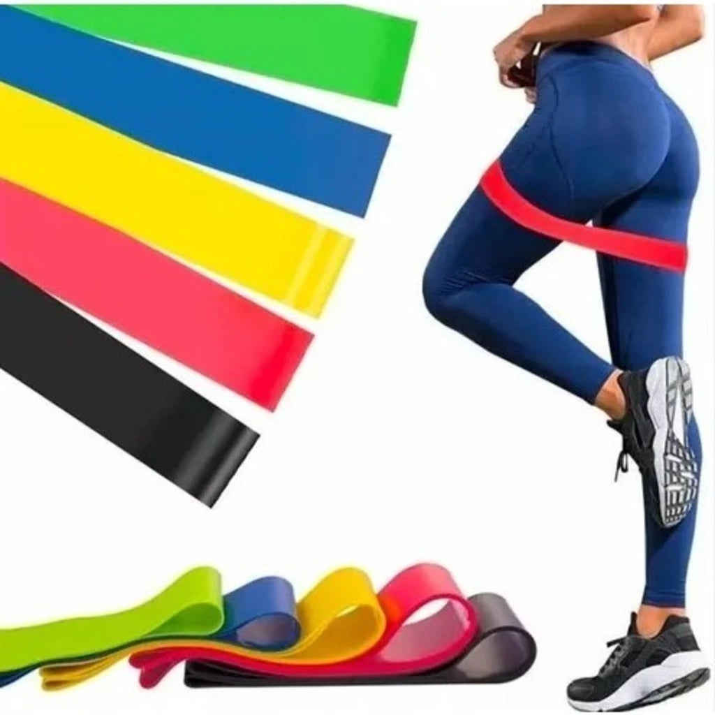 Kit Elásticos de Resistência Ozlo 16 Peças Treino Funcional