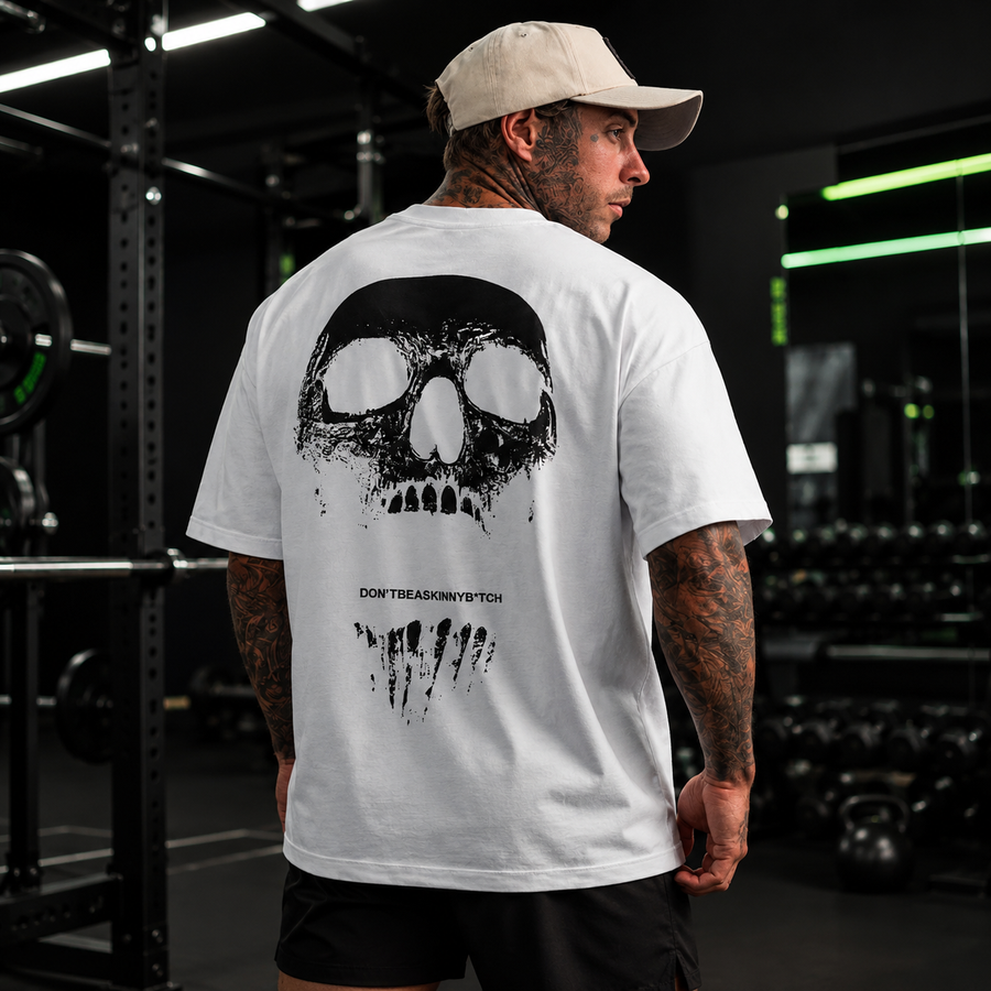 Camiseta Oversized Caveira Ozlo® – Conforto e Estilo