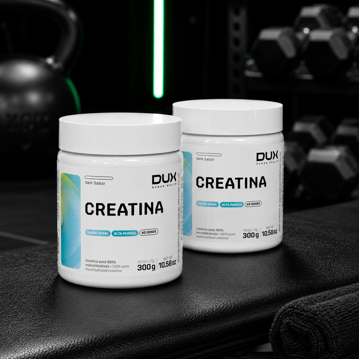 Kit 2 Creatinas DUX 300g Monohidratada Pura Original