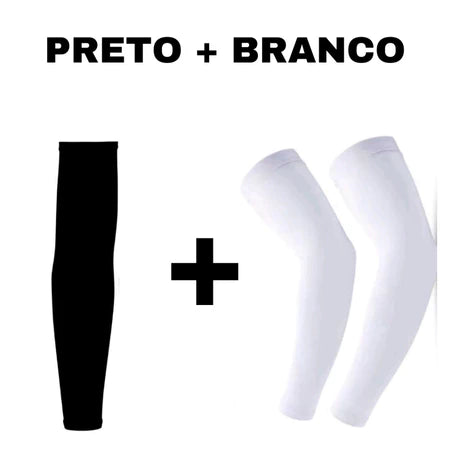 Kit 2 Pares Manguito UV Ozlo Proteção Solar FPS 50+
