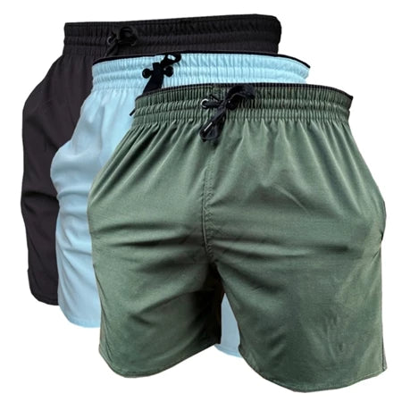 Kit 3 Shorts Dry Fit Ozlo® – Elasticidade e Secagem Rápida