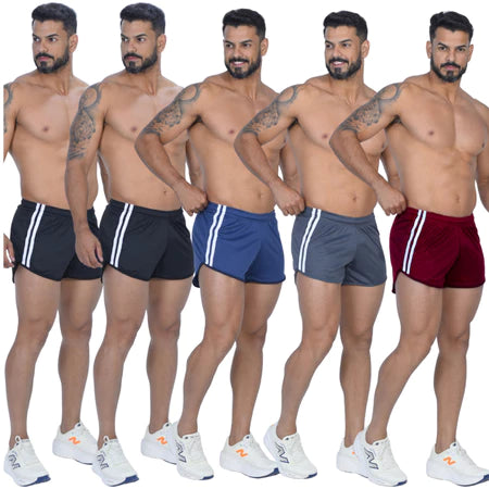 Kit 5 Shorts Dry Fit Ozlo® – Conforto e Rotina Completa