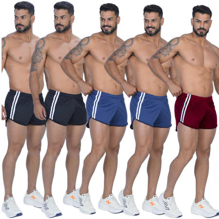 Kit 5 Shorts Dry Fit Ozlo® – Conforto e Rotina Completa