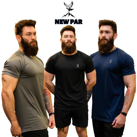 Kit 3 Camisetas Dry Fit Ozlo® – Leveza e Anti Odor