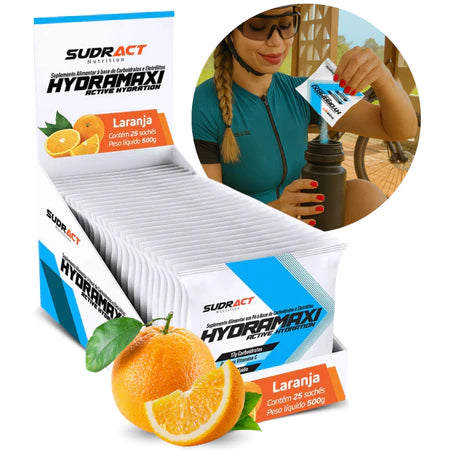 Isotônico Hydramaxi Ozlo 25 Sachês com Eletrólitos e Vitamina C