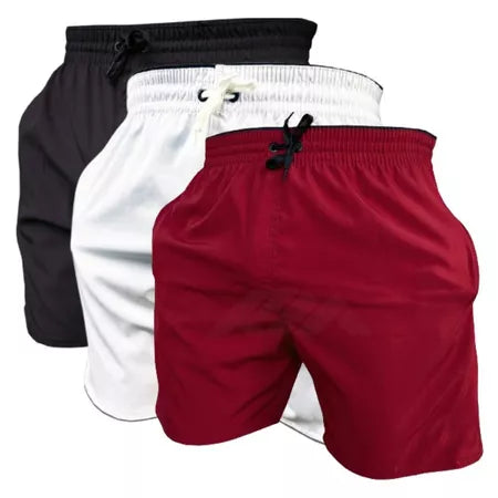 Kit 3 Shorts Dry Fit Ozlo® – Elasticidade e Secagem Rápida