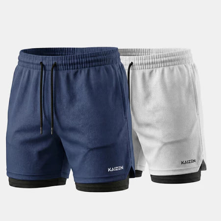 Kit 2 Shorts 2 em 1 Ozlo® – Performance e Praticidade