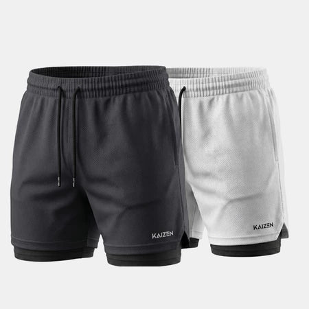 Kit 2 Shorts 2 em 1 Ozlo® – Performance e Praticidade