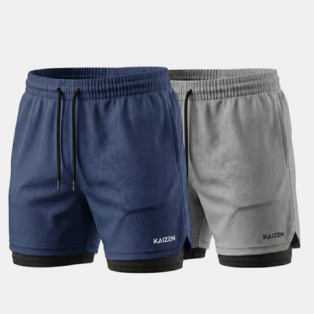Kit 2 Shorts 2 em 1 Ozlo® – Performance e Praticidade