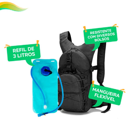 Mochila de Hidratação Ozlo 3L para Corrida, Bike e Trilhas