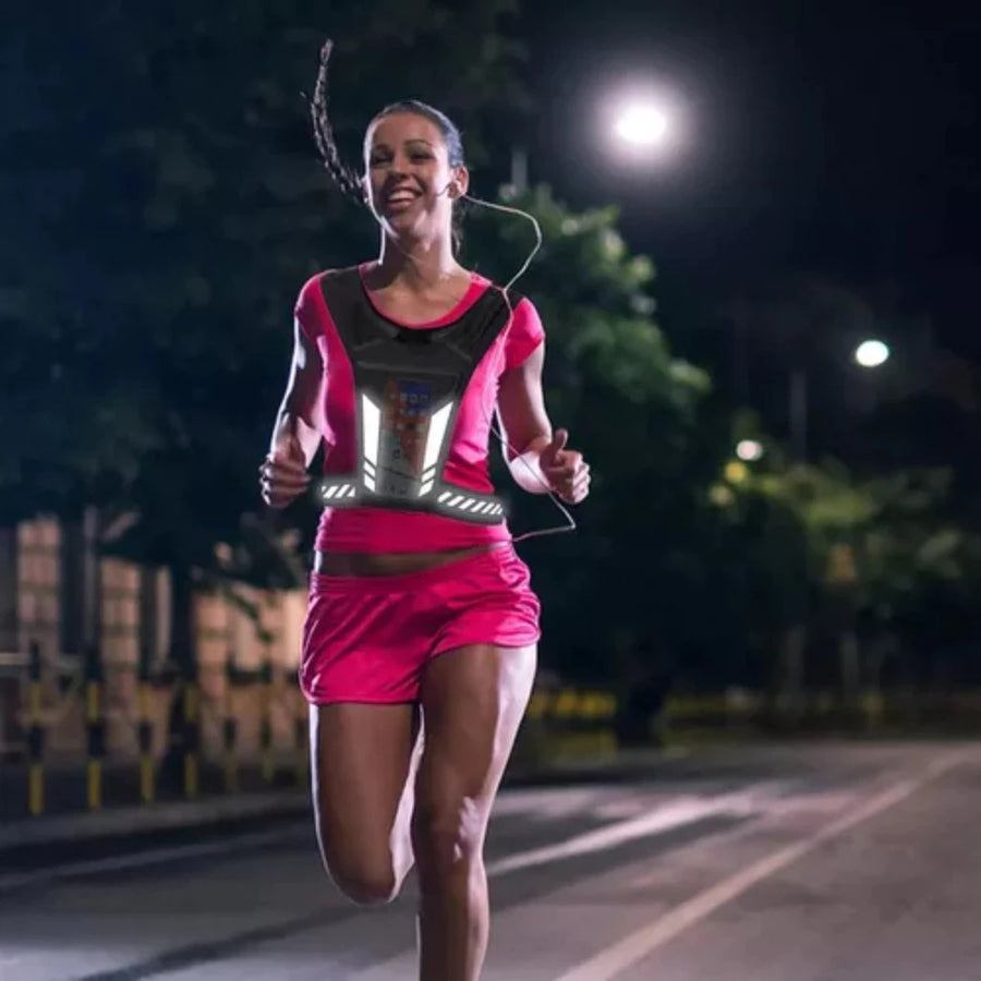 Colete Refletivo Ozlo para Corrida e Ciclismo com Porta Celular