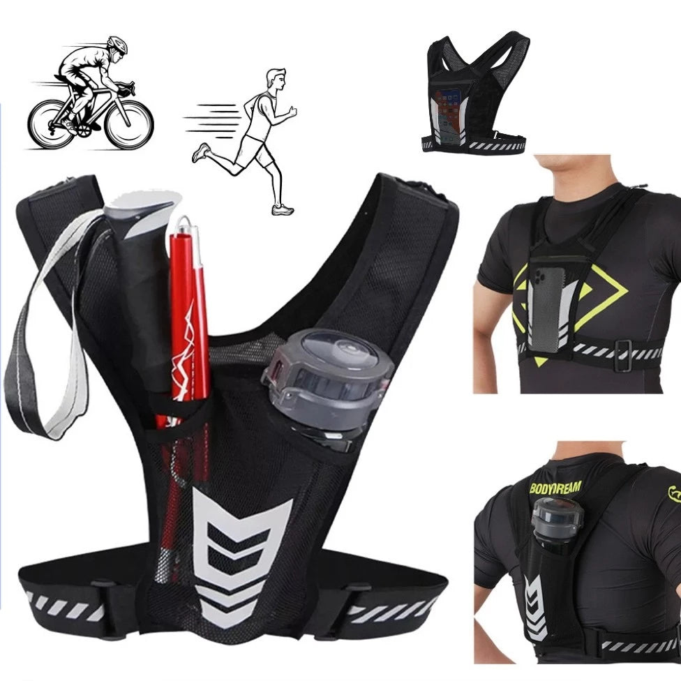 Colete Refletivo Ozlo para Corrida e Ciclismo com Porta Celular