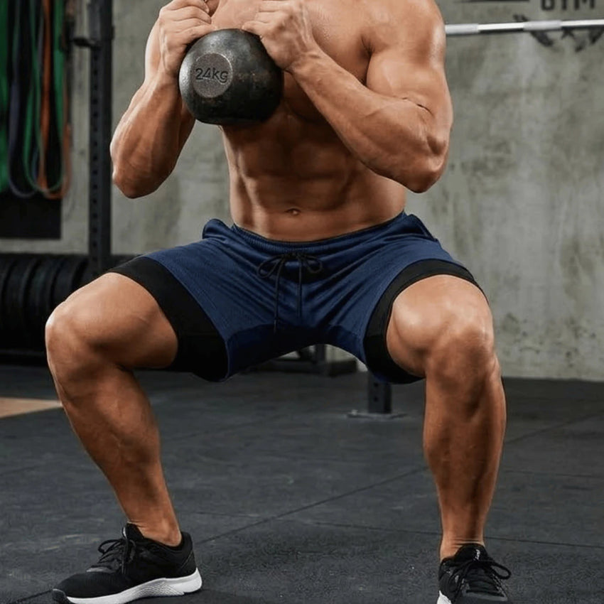 Short 2 em 1 Dry Fit Ozlo® – Compressão e Secagem Rápida